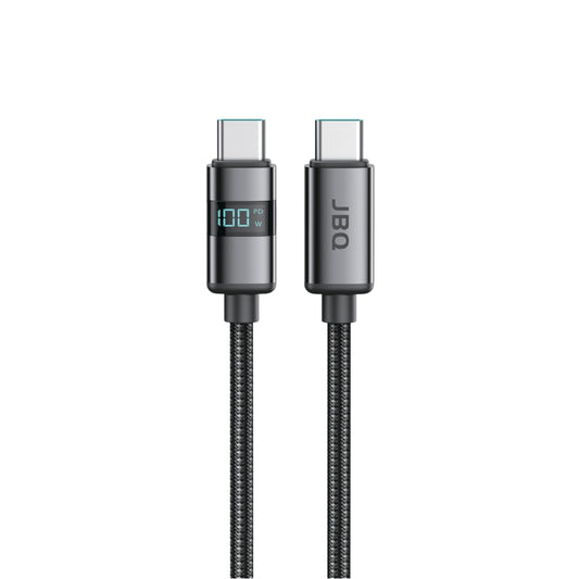 JBQ 100W USB C to C Cable with Smart LED Display, Real-Time Power Monitoring Cable-A965682