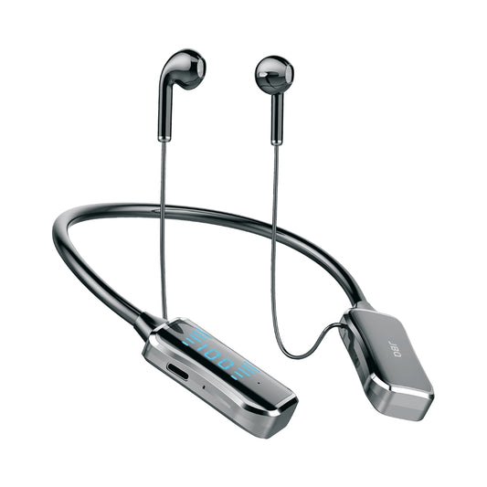 JBQ Professional Neckband With Digital Display, & TF Card Support-B187412