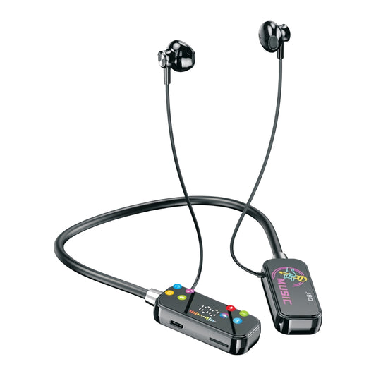 JBQ Wireless Neckband Headphones with SD Card Support-B388462