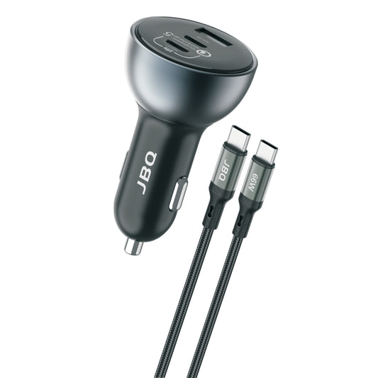 JBQ 25W Dual PD With 1 USB Port Car Charger With 66W C-C Cable