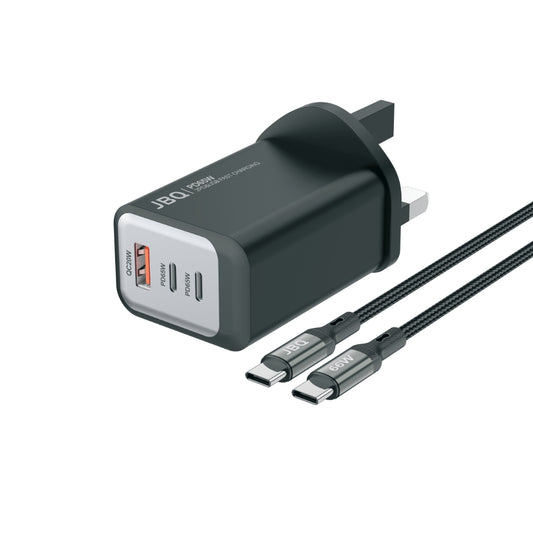 JBQ Super Fast 65W Dual PD & USB-A With 66W C-C Cable