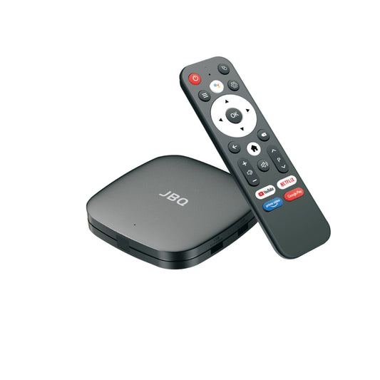 JBQ Smart Android TV Box, 4K Ultra HD Streaming, Netflix, Amazon Prime, YouTube
