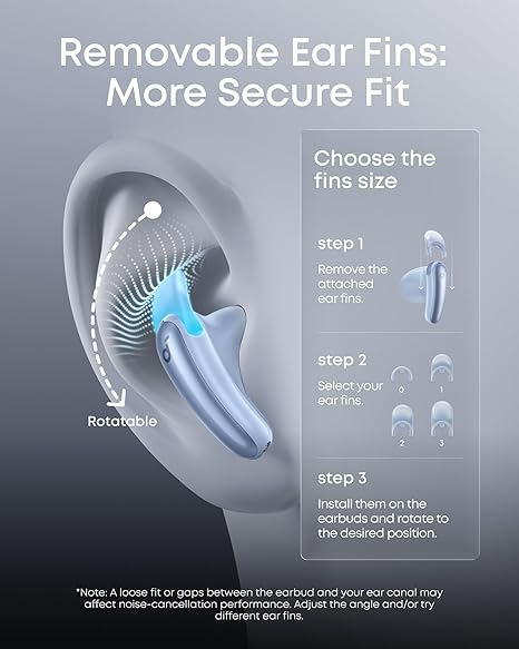 Soundcore Liberty Buds ANC Wireless Earbuds – 30H, Blue